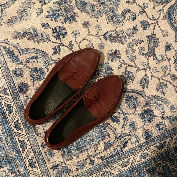 M.Gemi Pastoso Burgundy Leather Loafers Size 6 - Picture 8 of 10